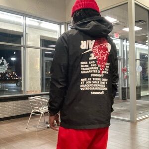 Nike Black and Red Jacket